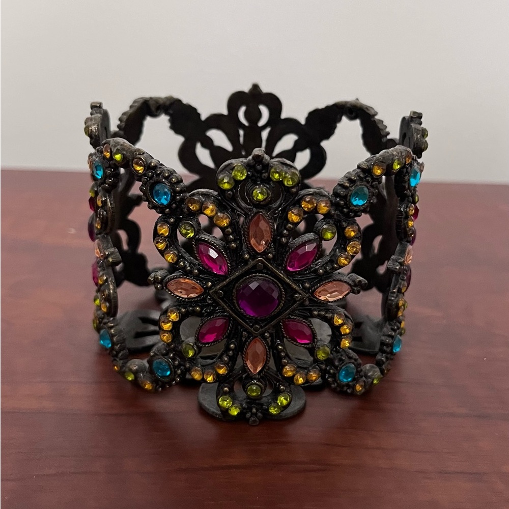 Multicolor Rhinestone Candle Holder